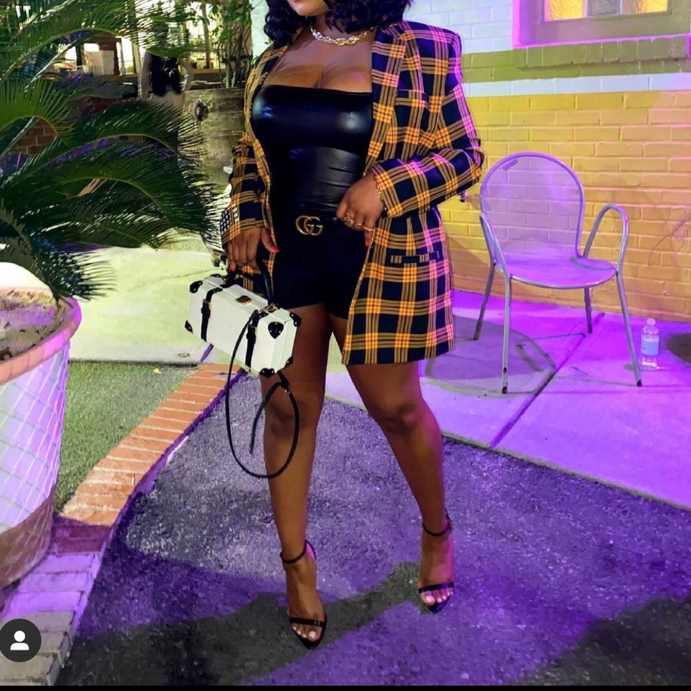 “School Me” Plaid Blazer